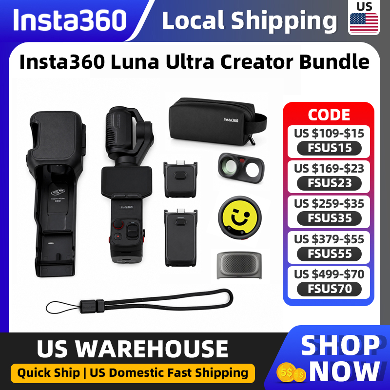Handheld Stabilizer Gimbal - Insta360 Luna Ultra Creator Bundle Flagship