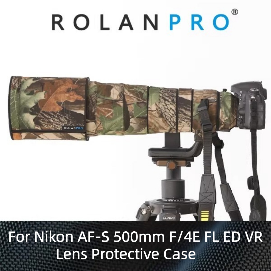 Lens Case Pouch - ROLANPRO Waterproof Lens Camo Coat for