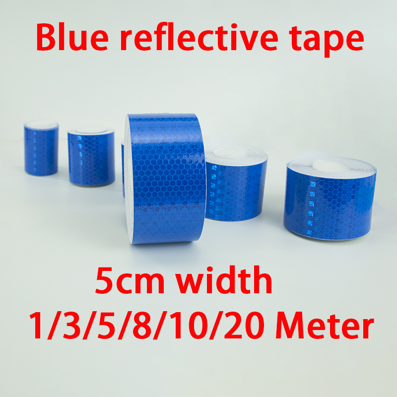 1pcs 5cm 1/3/5/8/10/20m Blue R - Reflector 5 In 1 recension och pris
