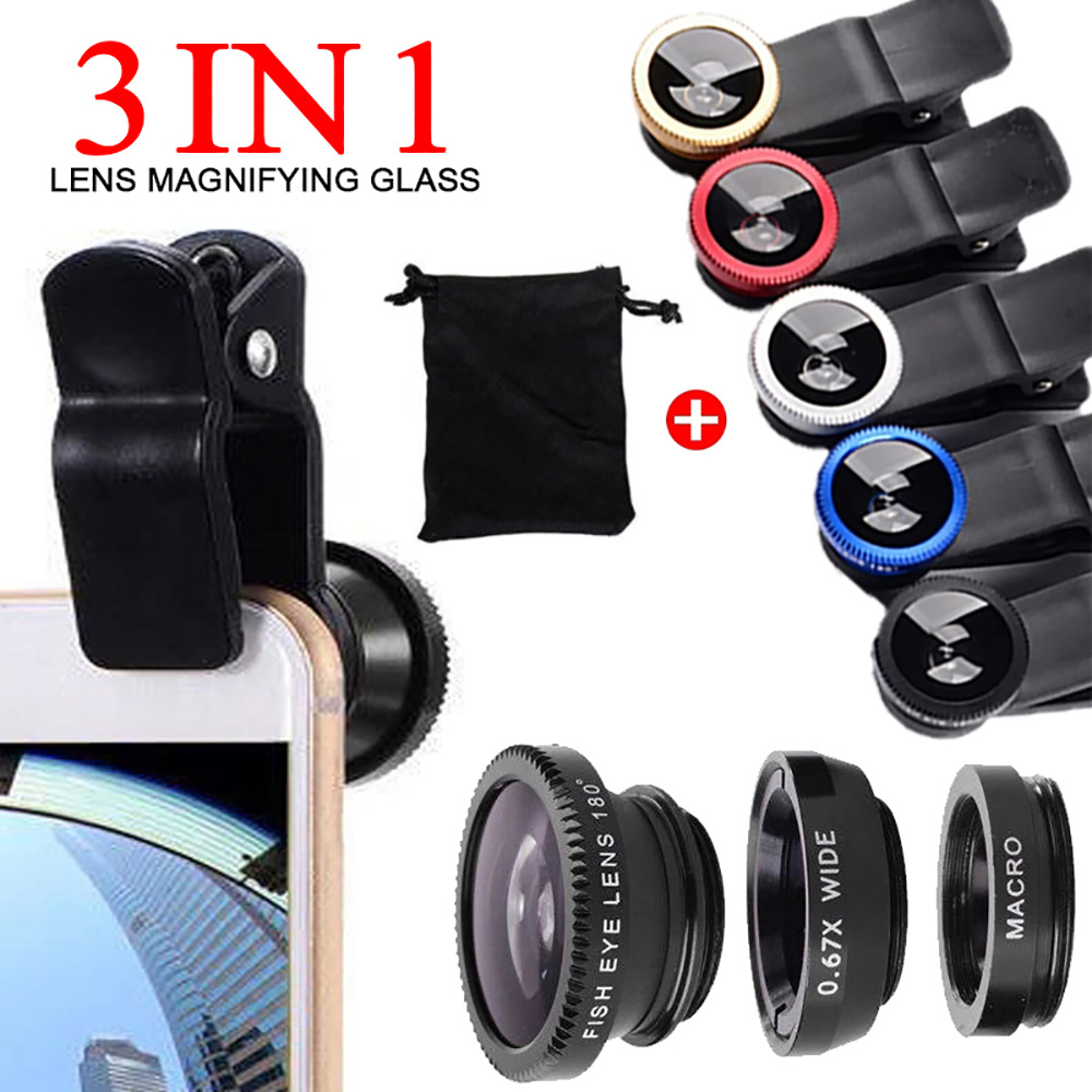 Universal 3 in 1 Fish Eye Lens - Photography Zooming recension och pris