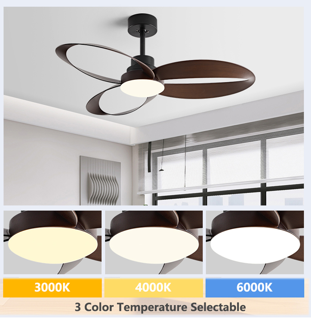 42/52 Inch Ceiling Fan 3 Blade - Photography Coffee recension och pris