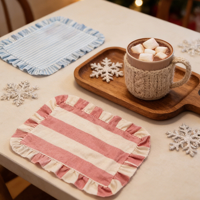 NEW Minimalist Stripe Ruffle P - Photography Coffee recension och pris