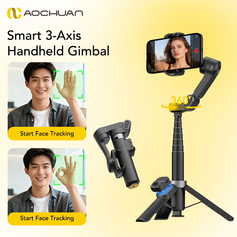 AOCHUAN Smart X3 360° Pan Rota - Handheld Stabilizer Gimbal recension och pris