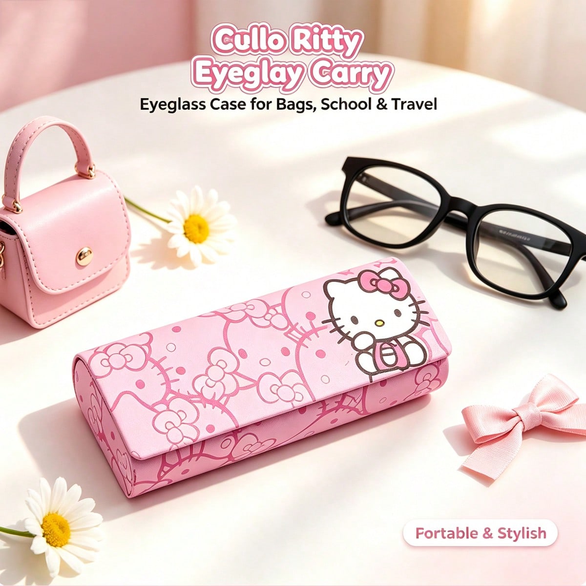 Hello Kitty Hard Glasses Case, - Lens Case Pouch recension och pris
