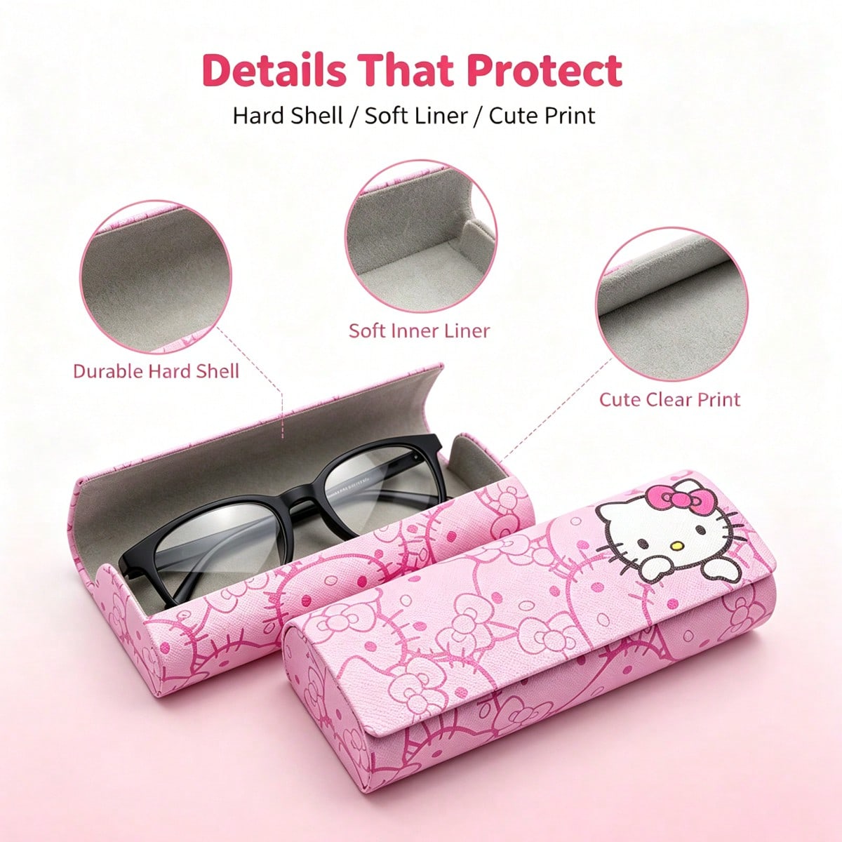 Hello Kitty Hard Glasses Case, - Lens Case Pouch recension och pris