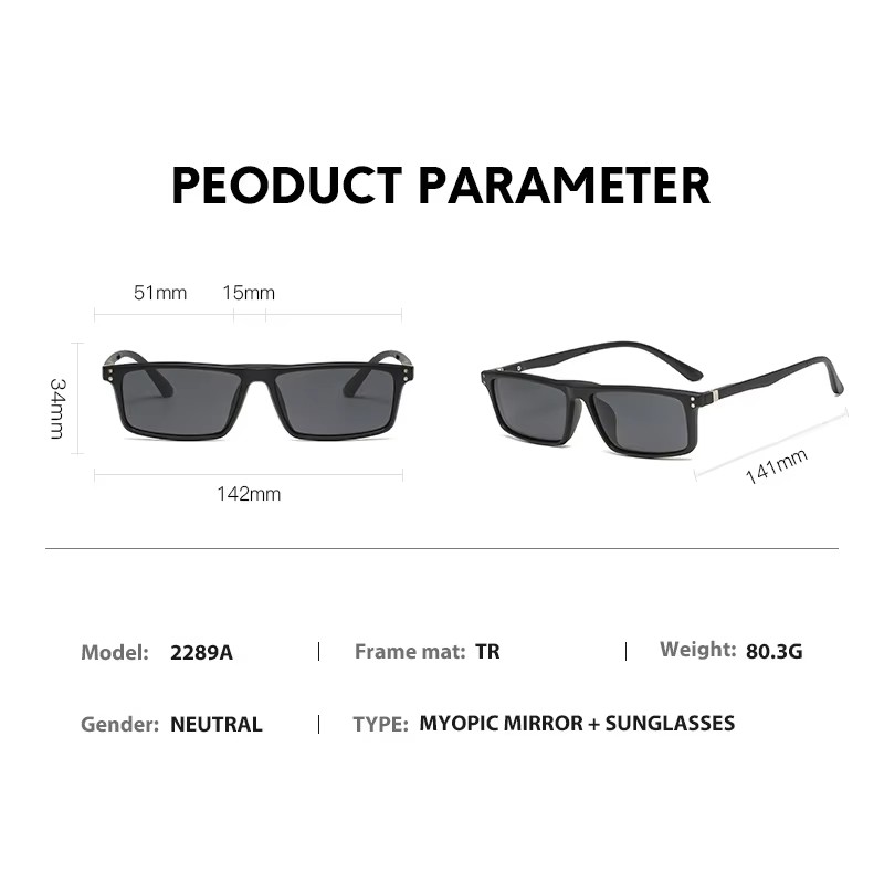 Myopia Magnetic Sunglasses Men - Reflector 5 In 1 recension och pris