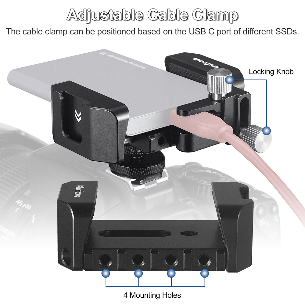 SSD Mount Bracket SSD Holder w - Camera Cage Baseplate recension och pris