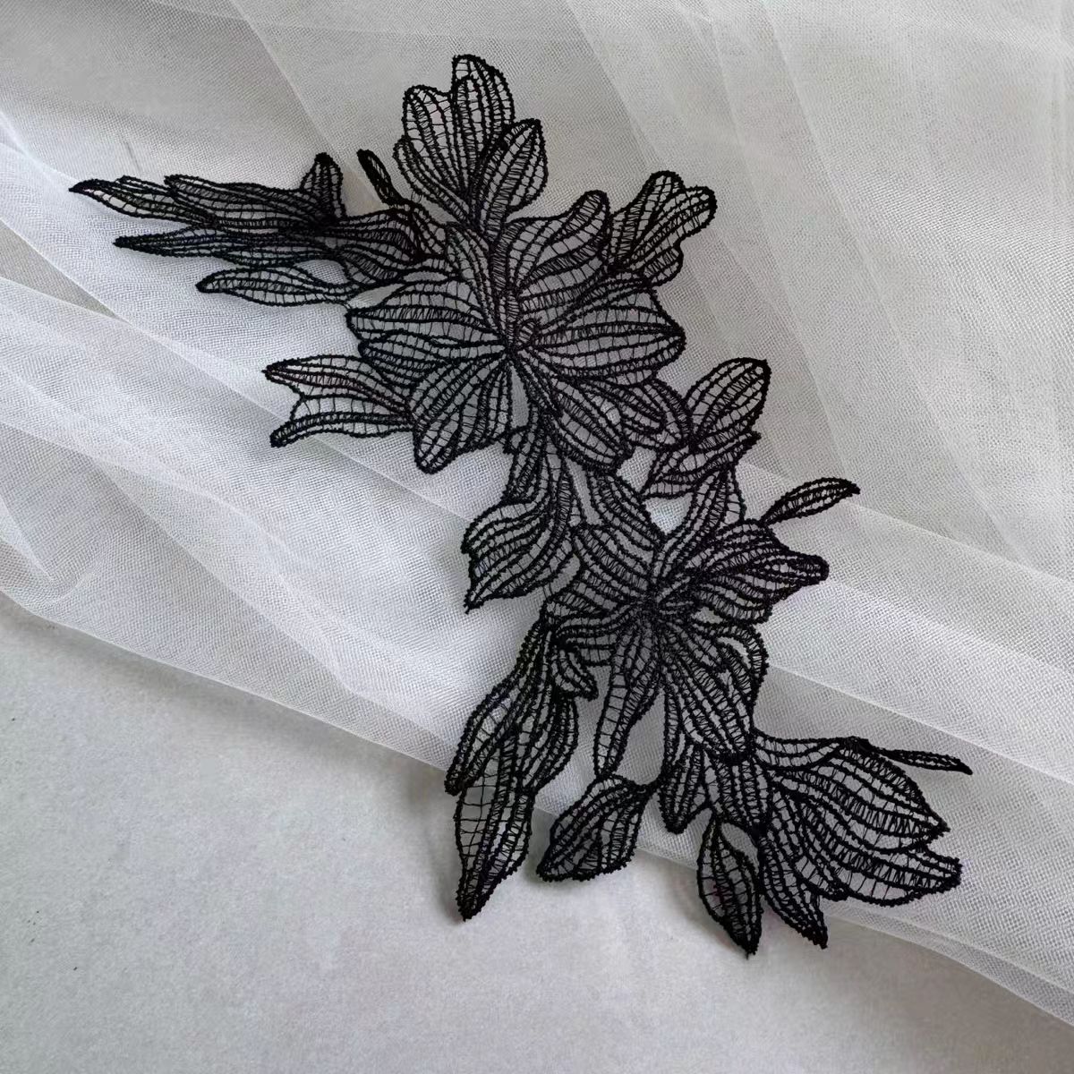 1Pc Black White Lace Flower Pa - Photography Job recension och pris
