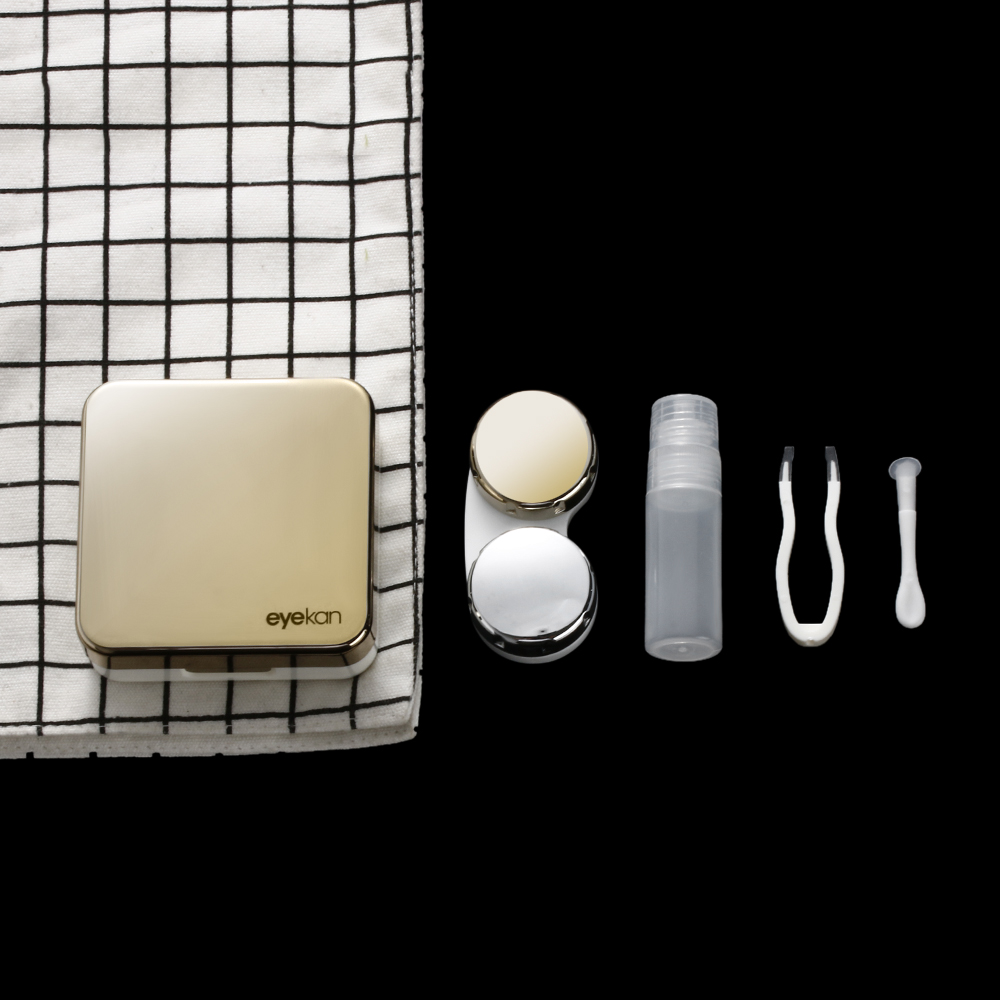1PC contact lens case square t - Lens Case Pouch recension och pris