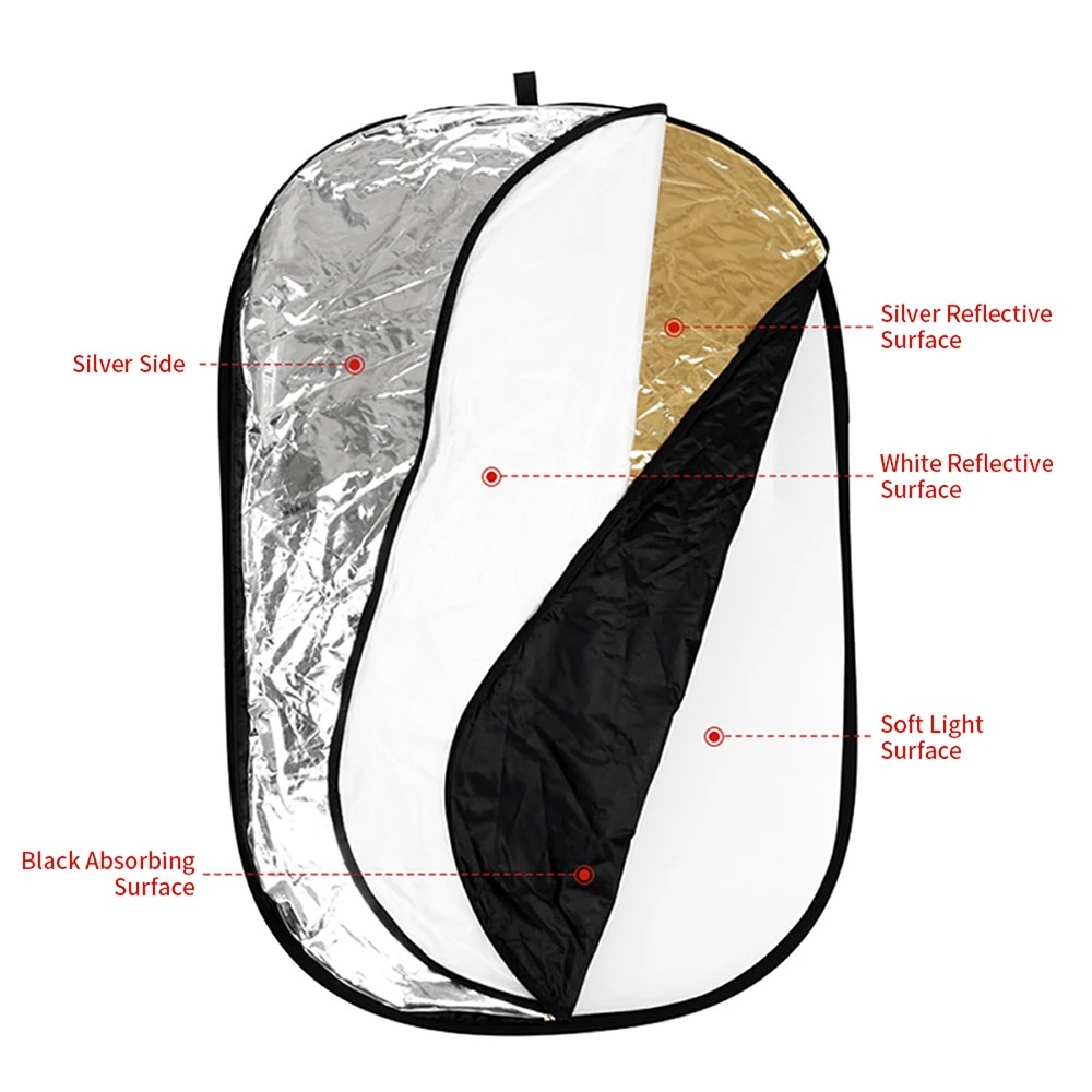60/80/110CM 5-in-1 Collapsible - Reflector 5 In 1 recension och pris