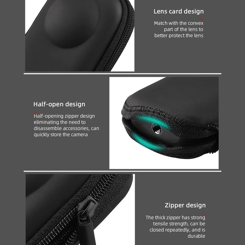 Accessories Set for Insta360 X - Lens Case Pouch recension och pris