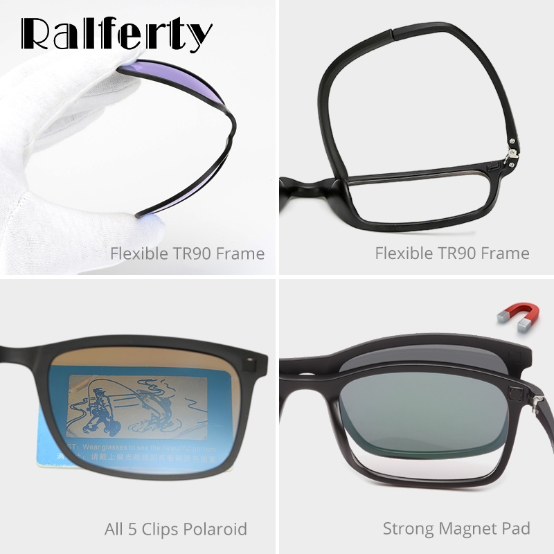 Ralferty Polarized Sunglasses  - Reflector 5 In 1 recension och pris