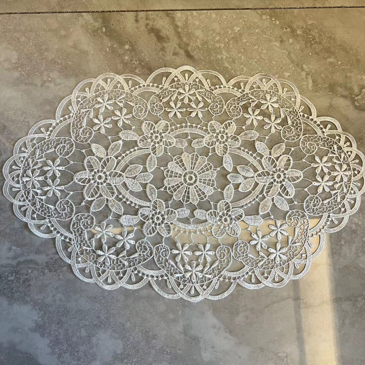 French Style Retro Oval Lace P - Photography Coffee recension och pris