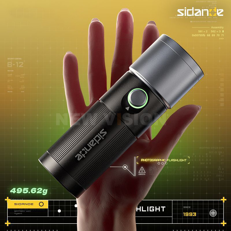 SIDANDE Videography Flashlight - Camera Cage Baseplate recension och pris