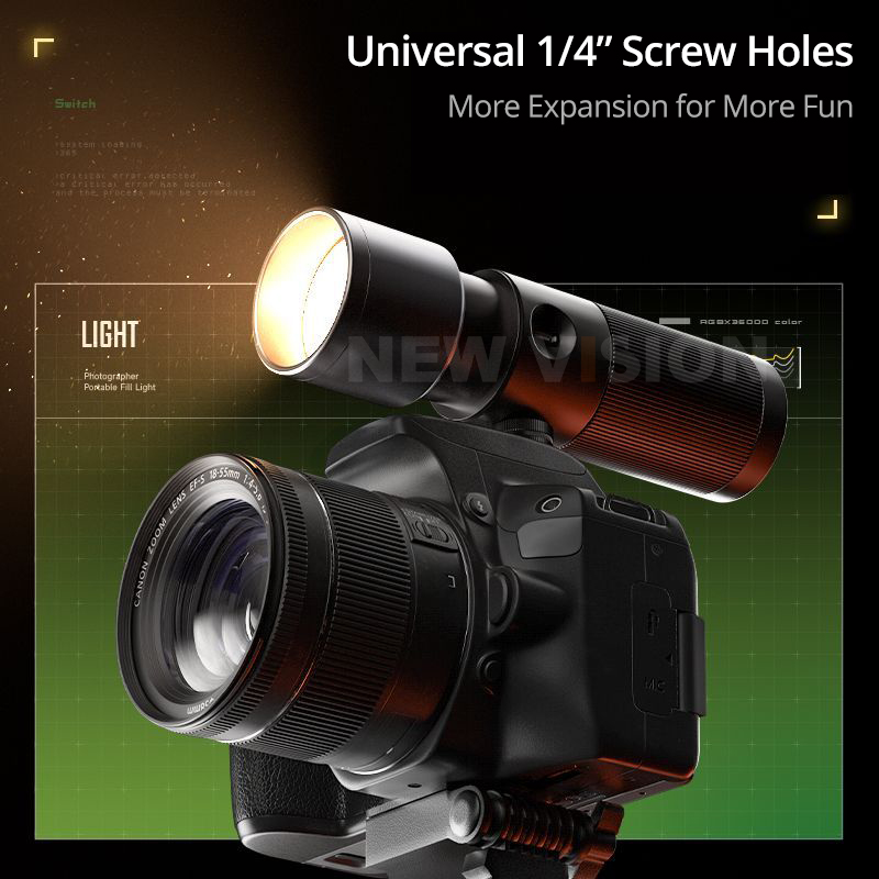 SIDANDE Videography Flashlight - Camera Cage Baseplate recension och pris