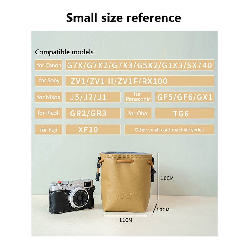 Camera Bag For Canon Nikon Fuj - Lens Case Pouch recension och pris