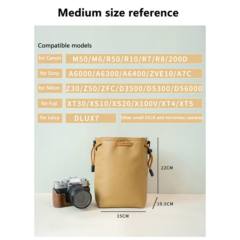 Camera Bag For Canon Nikon Fuj - Lens Case Pouch recension och pris