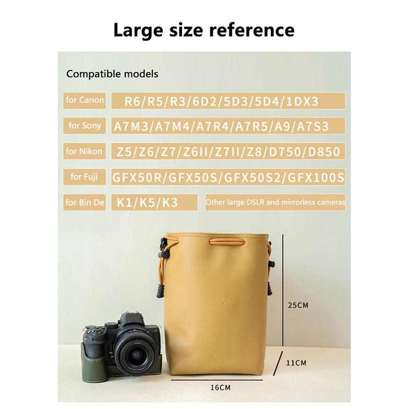 Camera Bag For Canon Nikon Fuj - Lens Case Pouch recension och pris
