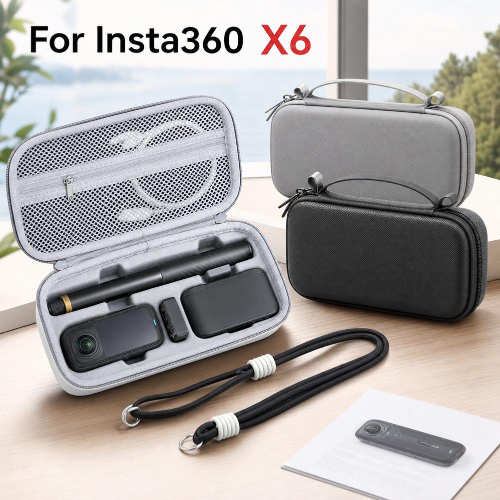 For Insta360 X6 Hard EVA Carry - Lens Case Pouch recension och pris