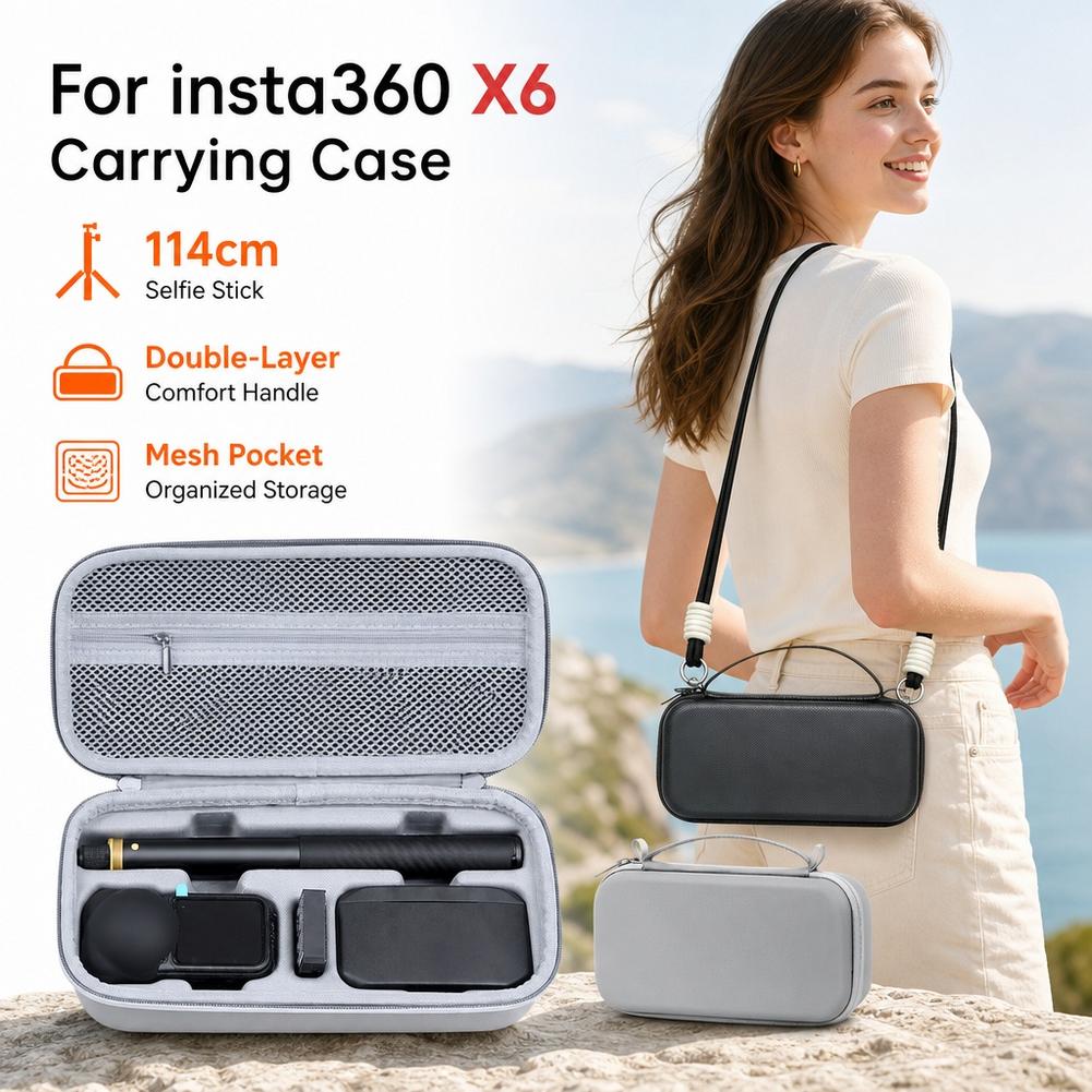 For Insta360 X6 Hard EVA Carry - Lens Case Pouch recension och pris